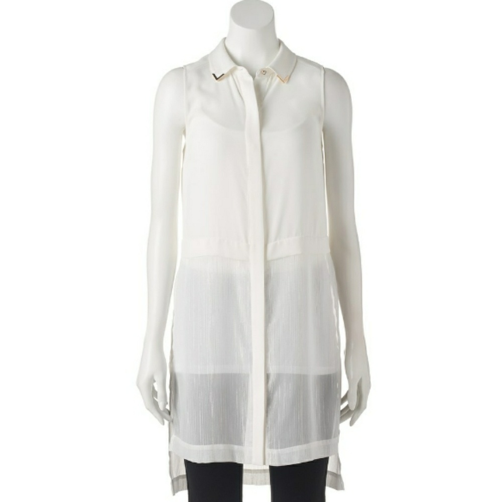 Juniors' Button-Front Tunic
